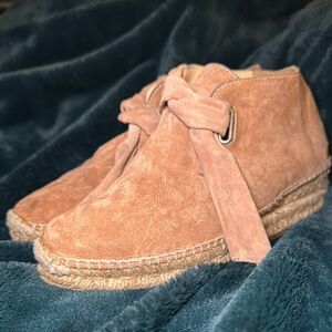 Women's Tan Suede Ankle Boots